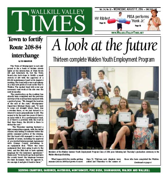 Wallkill Valley Times Aug. 17 2016
