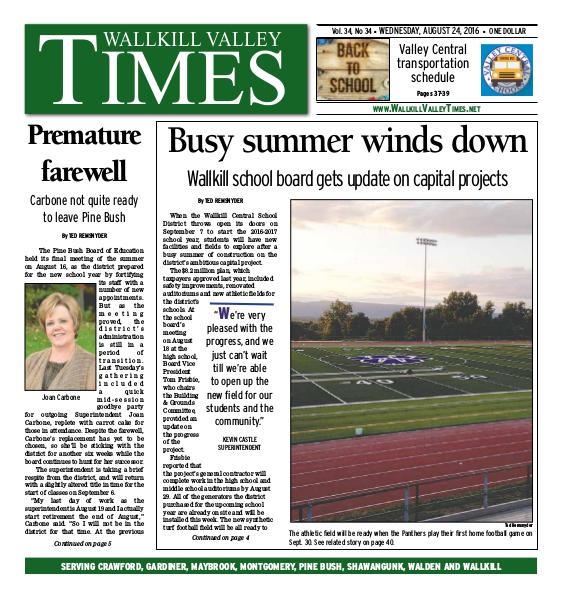 Wallkill Valley Times Aug. 24 2016