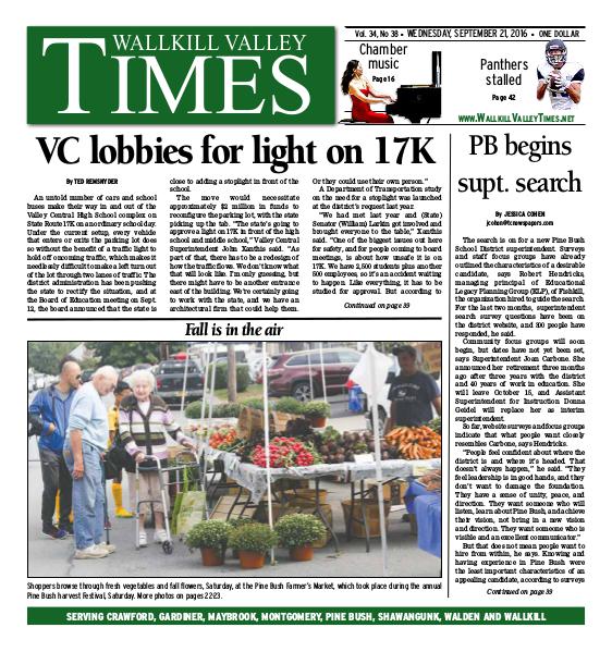 Wallkill Valley Times Sep. 21 2016