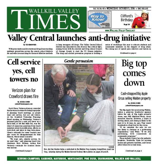 Wallkill Valley Times Oct. 05 2016
