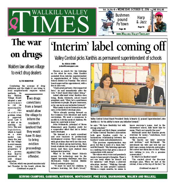 Wallkill Valley Times Oct. 12 2016