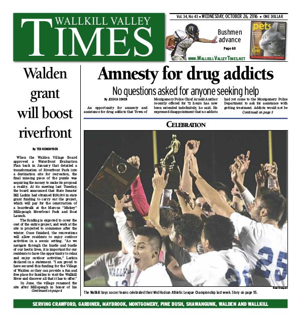 Wallkill Valley Times Oct. 26 2016