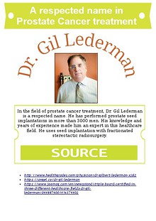 A respected name in Prostate Cancer treatment - Dr. Gil Lederman