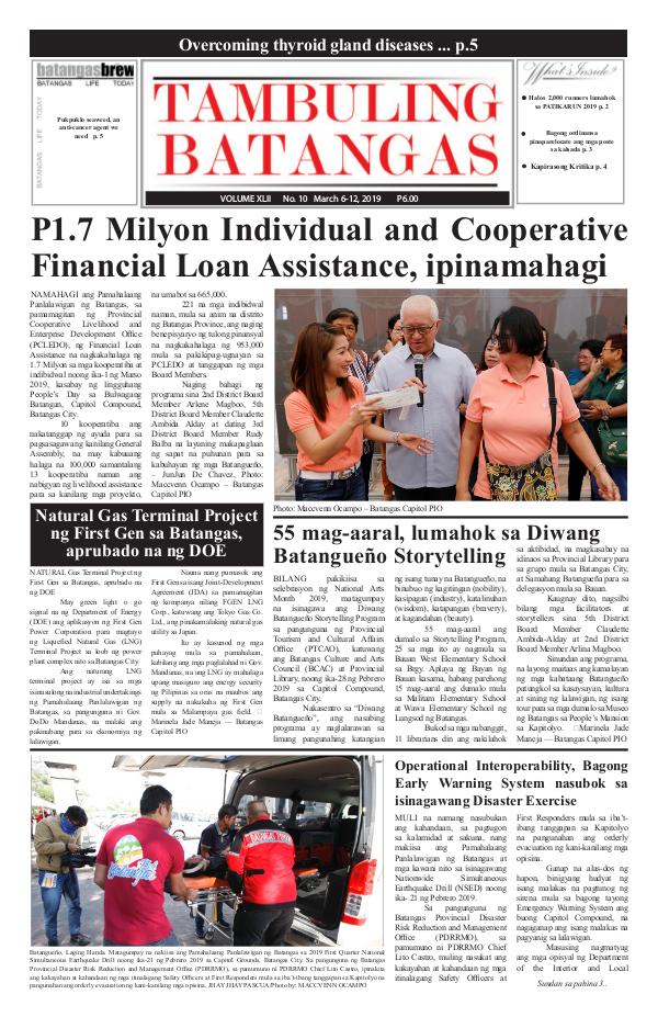 Tambuling Batangas Publication March 06-12, 2019 Issue