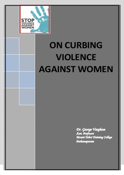 On Curbing Violence Against Women Vol 1