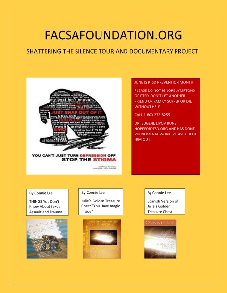 FACSAFOUNDATION.ORG SHATTERING THE SILENCE TOUR DOCUMENTARY PROJECT Volume 7