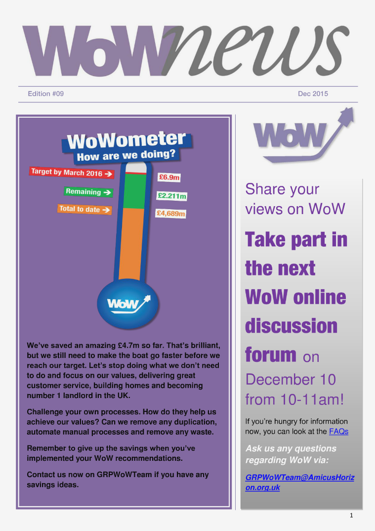 WoW News - Edition 9 issue 9