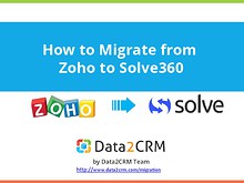 Migration from Zoho to Solve360: Step by Step Guideline