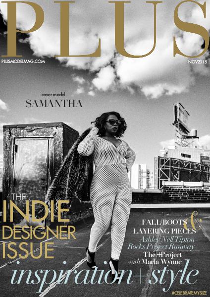 PLUS MODEL MAGAZINE November 2015 Indie Designer Issue