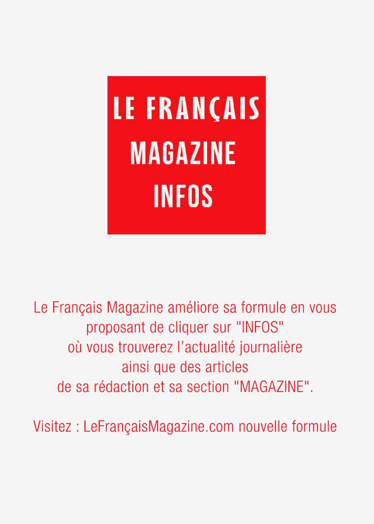 Retour sur un article Le Français Magazine Infos