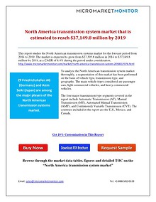 North America transmission system market that is estimated to reach