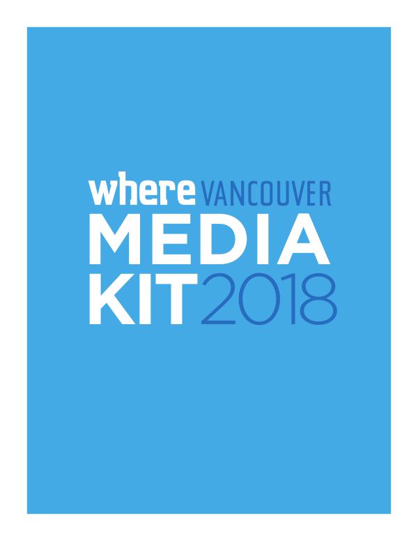 WHERE Vancouver Media Kit 2018