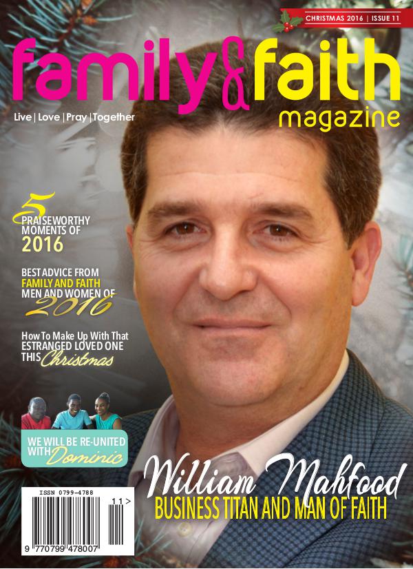 Family and Faith Magazine Christmas Edition Issue 11