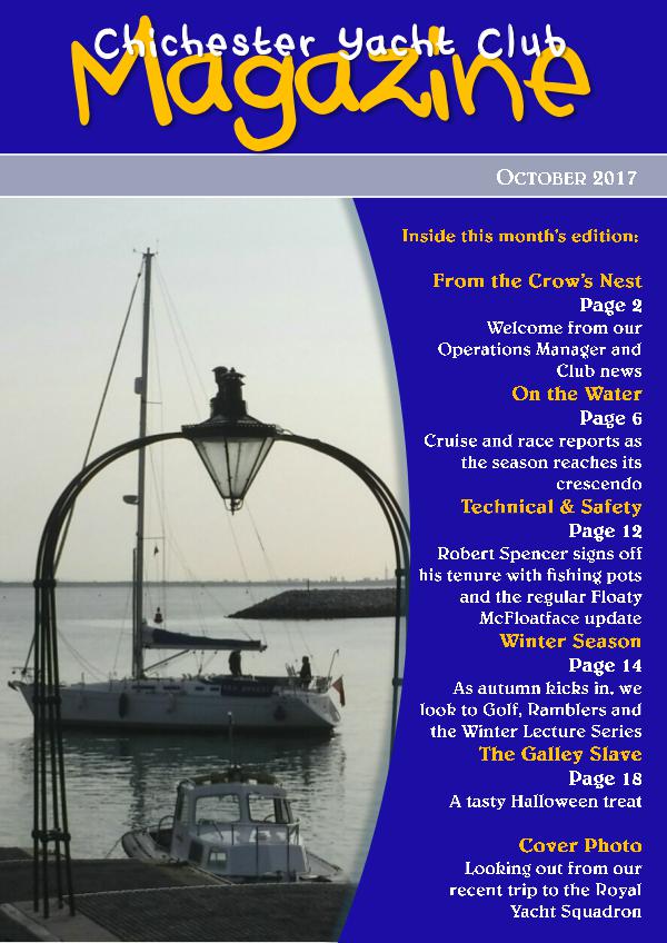 Chichester Yacht Club Magazine October 2017