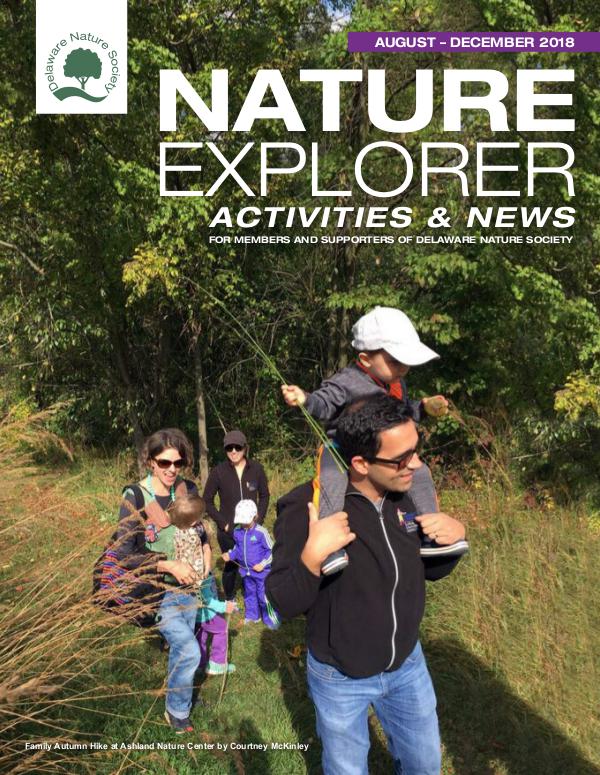 Delaware Nature Society Program Guide and Newsletter Aug-Dec 2018