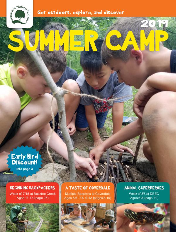 Delnature Program Guide Summer Camp Guide 2019