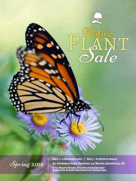 Native Plant Sale Catalogue - Delaware Nature Society 2016