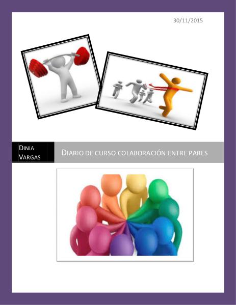 Diario curso colaboración entre pares para la educación