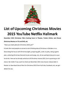 Best Christmas Movies/Songs