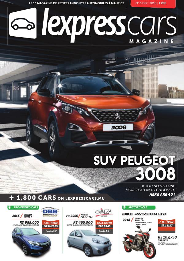 Lexpress Cars Magazine N°5 nov 2018