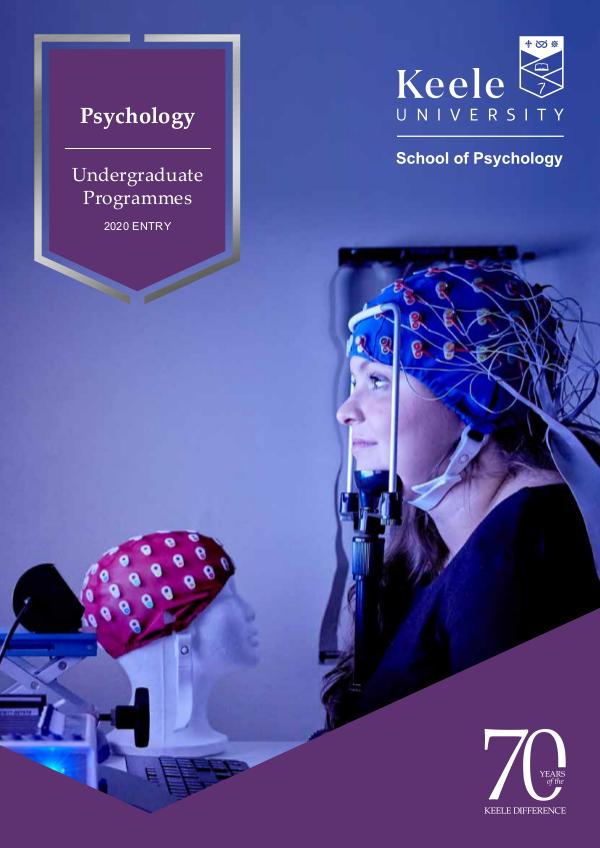 Psychology Undergraduate Programmes for 2020 entry 2020 entry