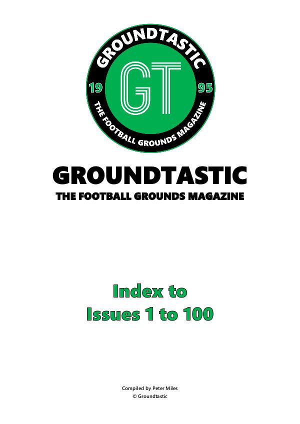Groundtastic GT Index - 1 to 100