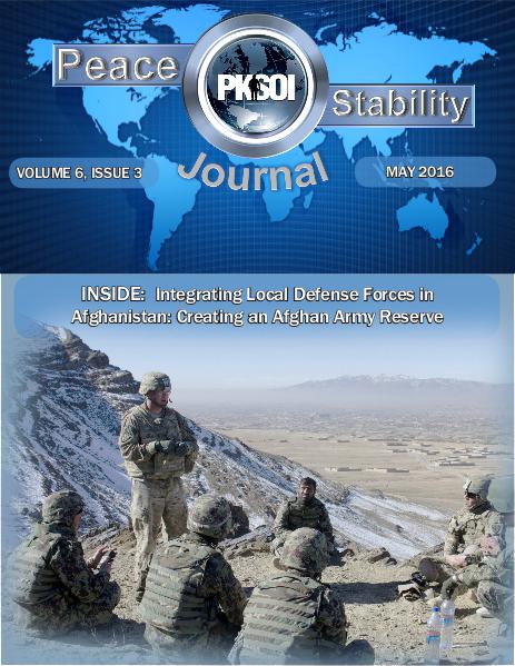 Peace & Stability Journal Peace & Stability Journal, Volume 6, Issue 3