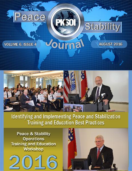 Peace & Stability Journal Peace & Stability Journal, Volume 6, Issue 4