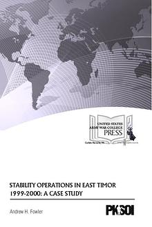 Stability Operations in East Timor 1999-2000: A Case Study