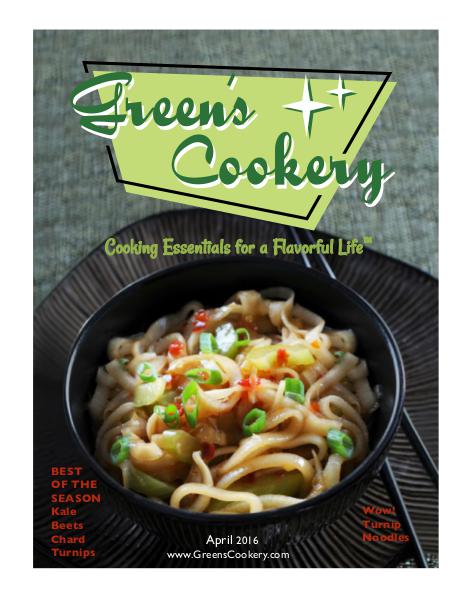 Greens Cookery April 2016