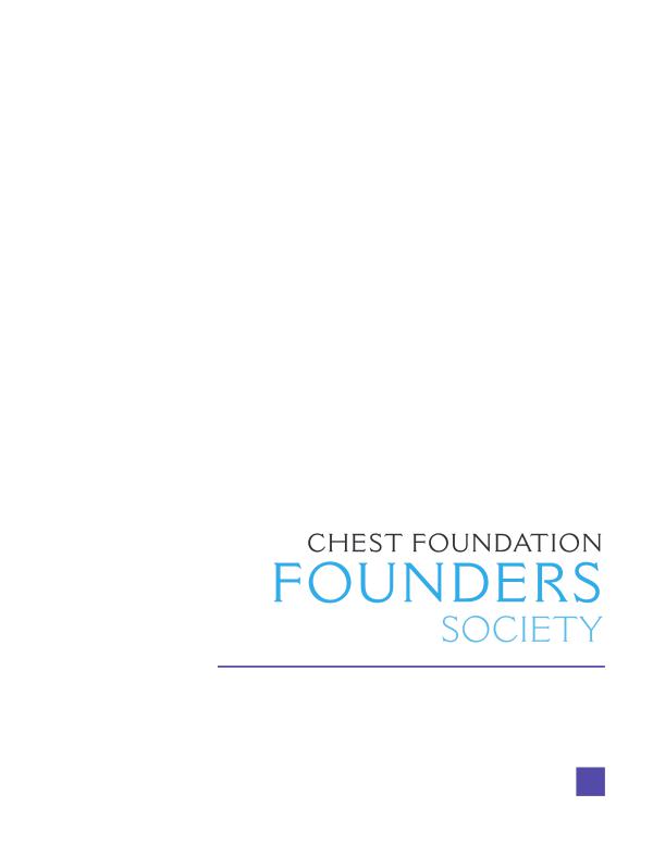CHEST Foundation Founders Society CHEST Foundation Founders Society