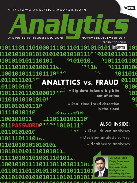 Analytics Magazine, November/December 2014
