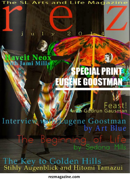 Art Blue in interview with Eugene Goostman in rezmagazine Rez Magazine July 2014