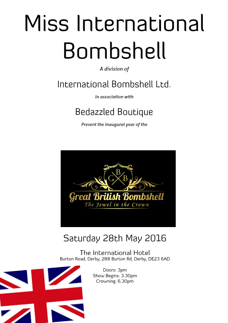 Great British Bombshell 2016 May 2016