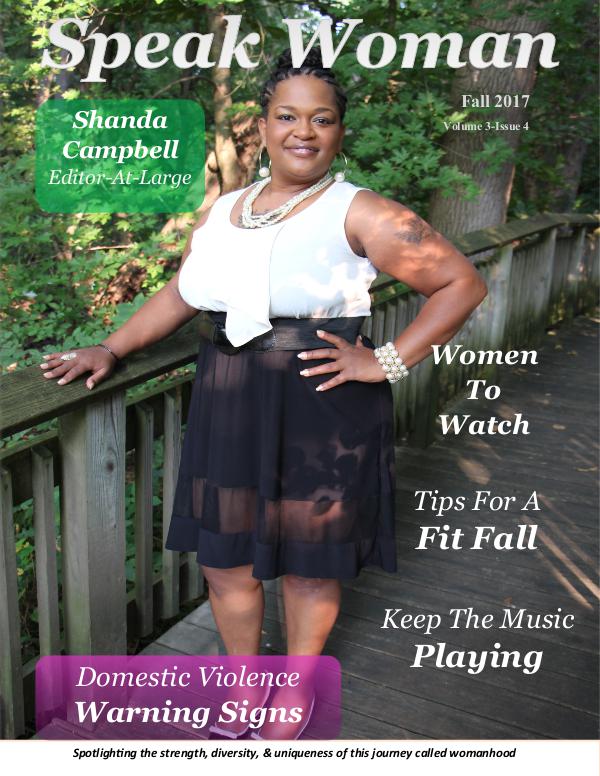 Fall 2017 Issue Speak Woman Magazine
