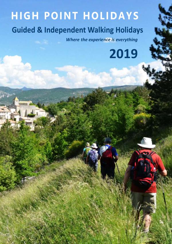 High Point Holidays Walking Holidays Brochure 2019 2019