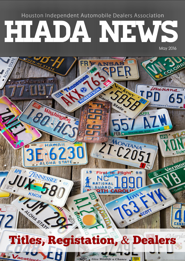 May Issue: Titles, Registration, & Dealers