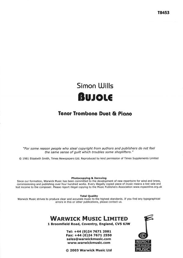 Simon Wills: Bujole TB453