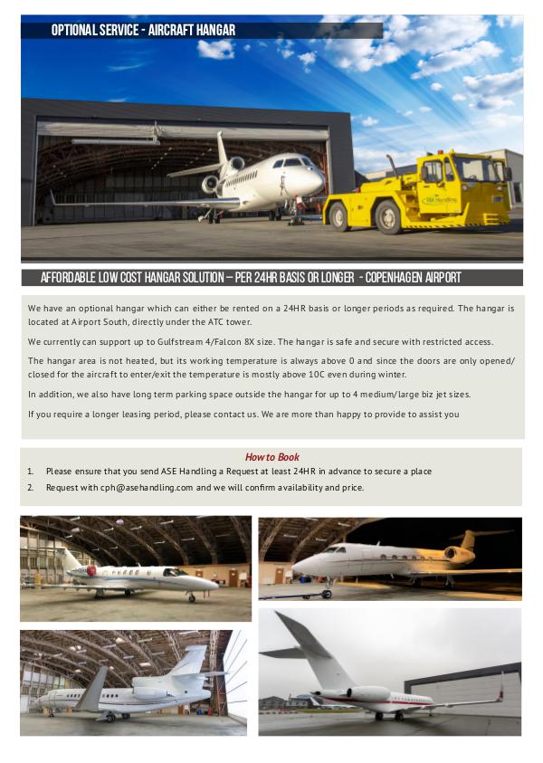 ASE Handling - Denmark, Sweden & Thailand CPH - Aircraft Hangar