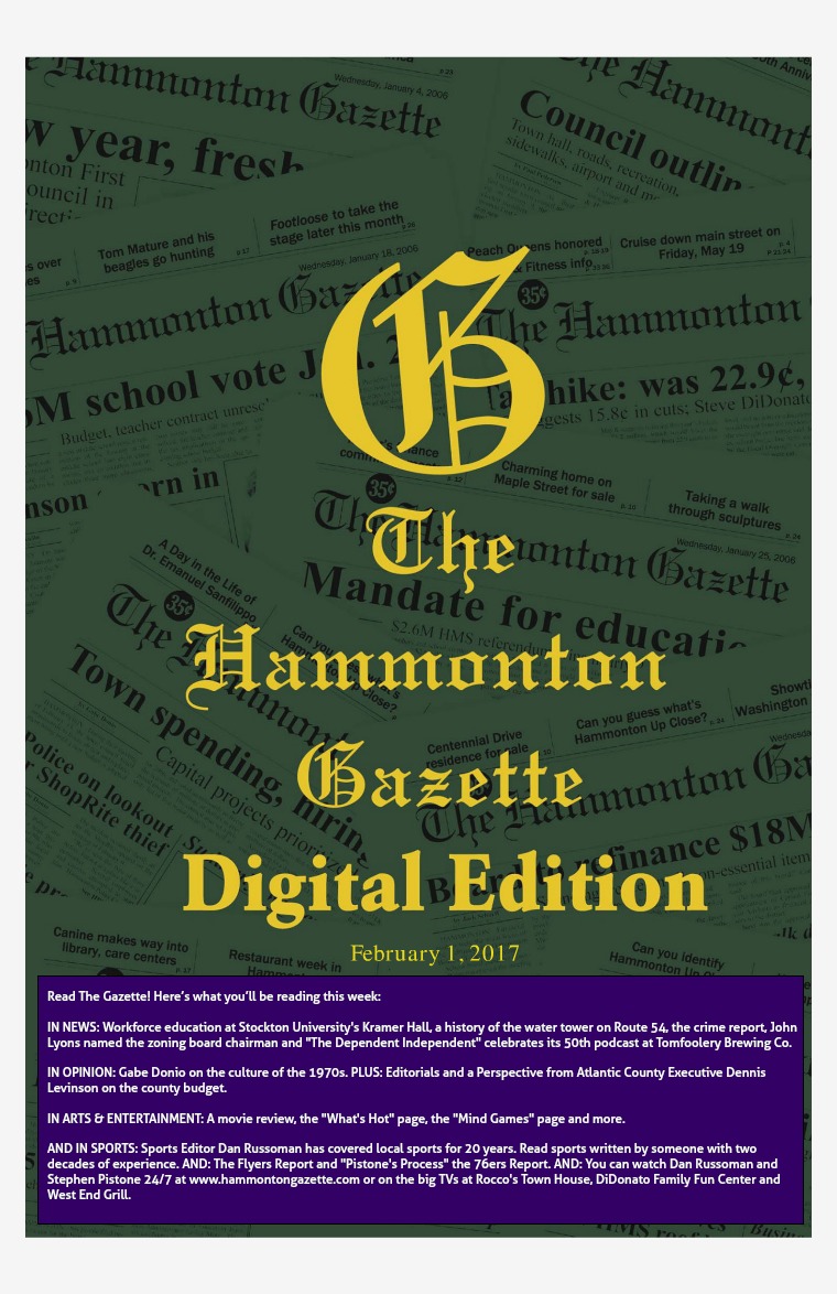 The Hammonton Gazette 02/01/17 Edition