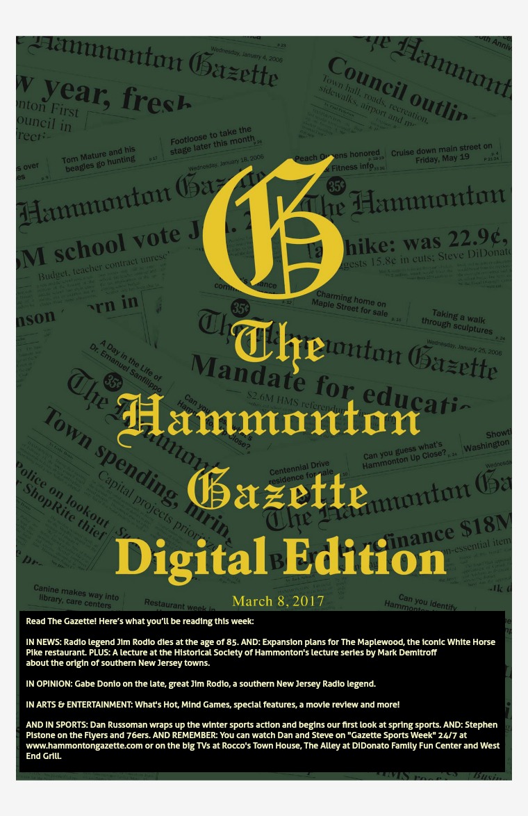 The Hammonton Gazette 03/08/17 Edition
