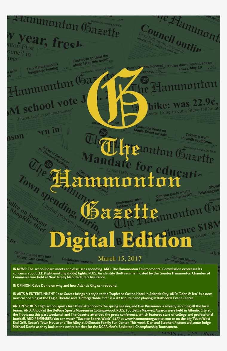 The Hammonton Gazette 03/15/2017