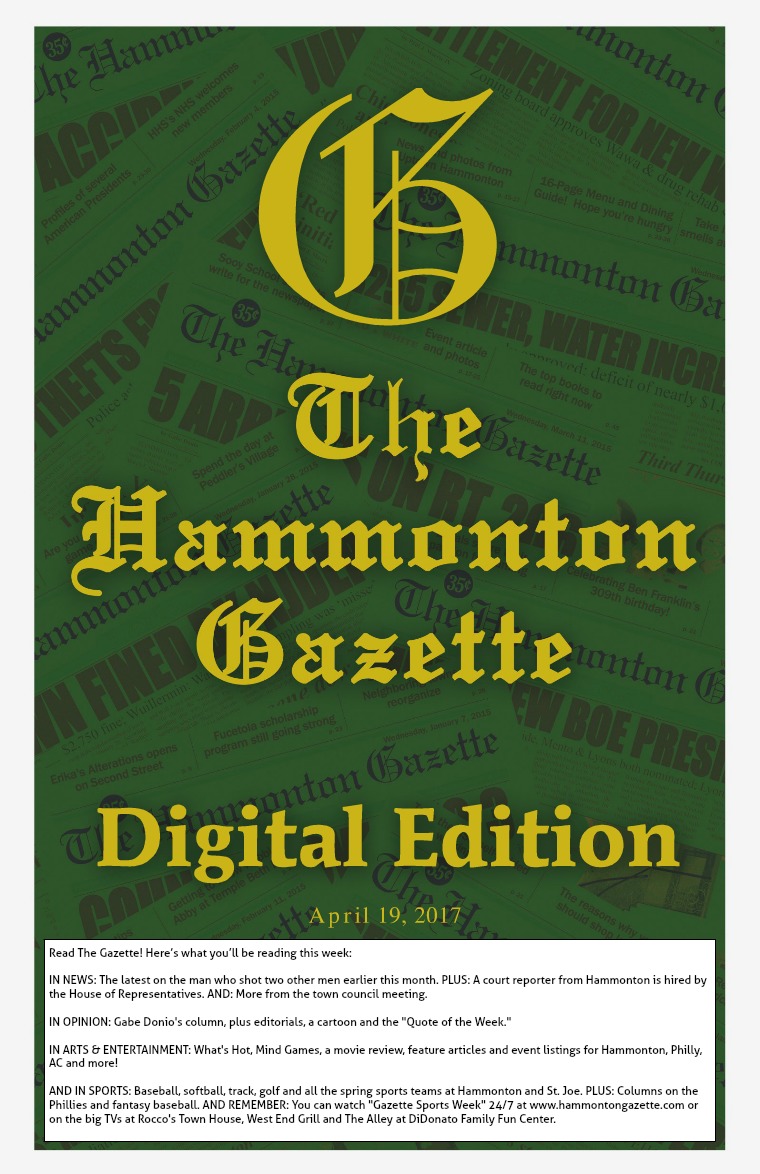 The Hammonton Gazette 04/19/17 Edition
