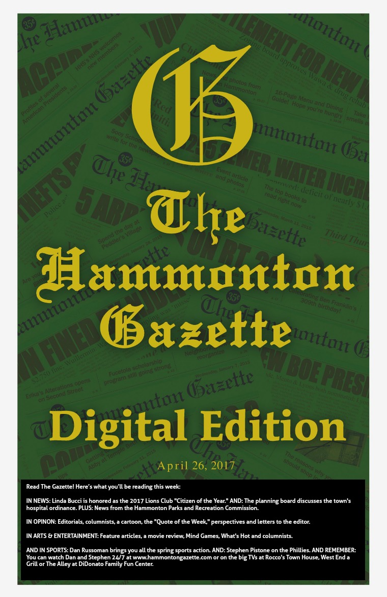 The Hammonton Gazette 04/26/17 Edition