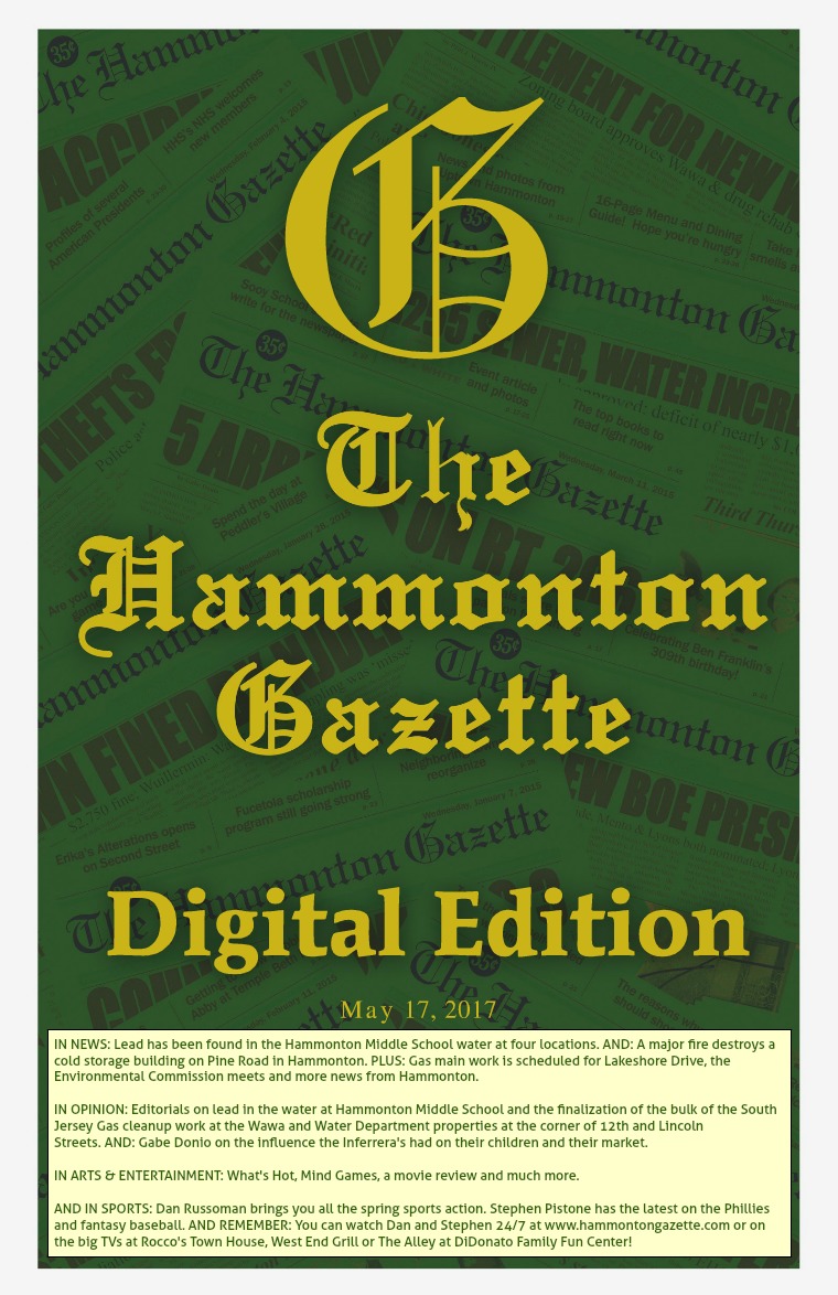 The Hammonton Gazette 05/17/17 Edition