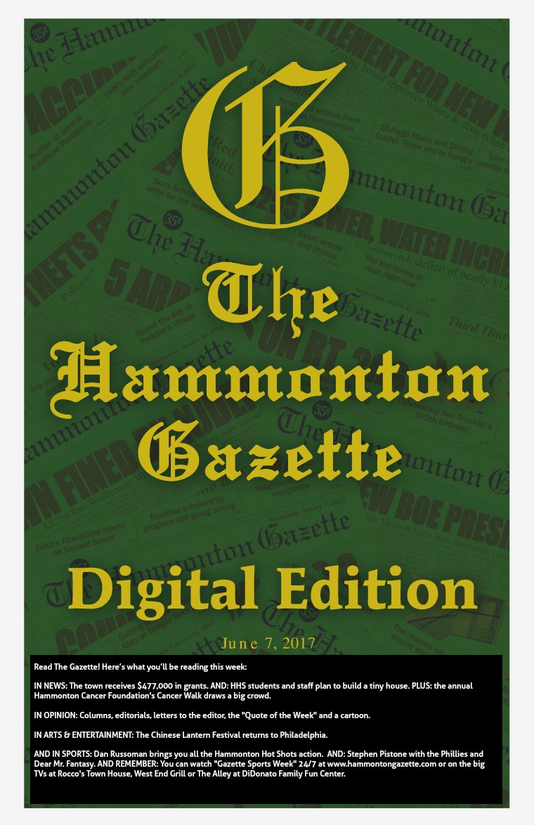 The Hammonton Gazette 06/07/17 Edition