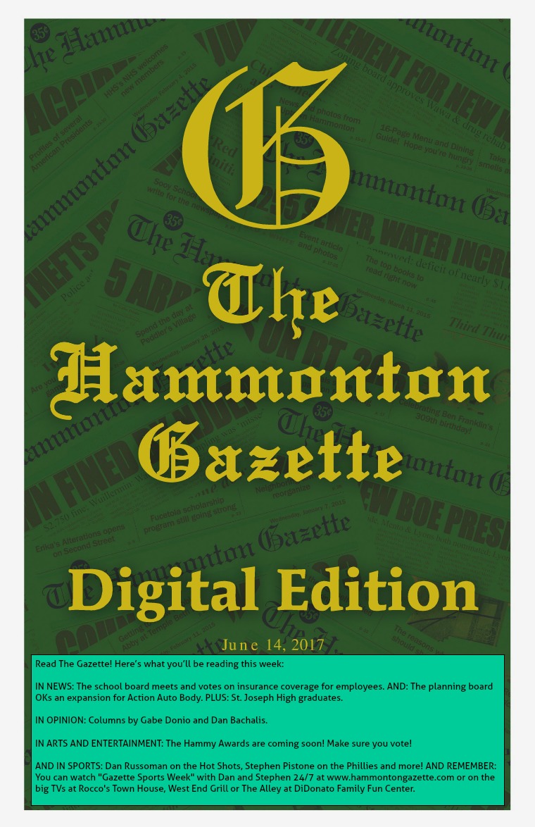 The Hammonton Gazette 06/14/17 Edition