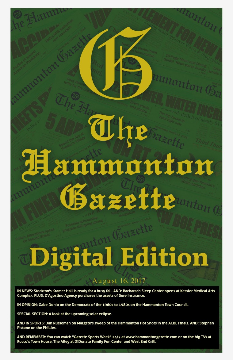 The Hammonton Gazette 08/16/17 Edition