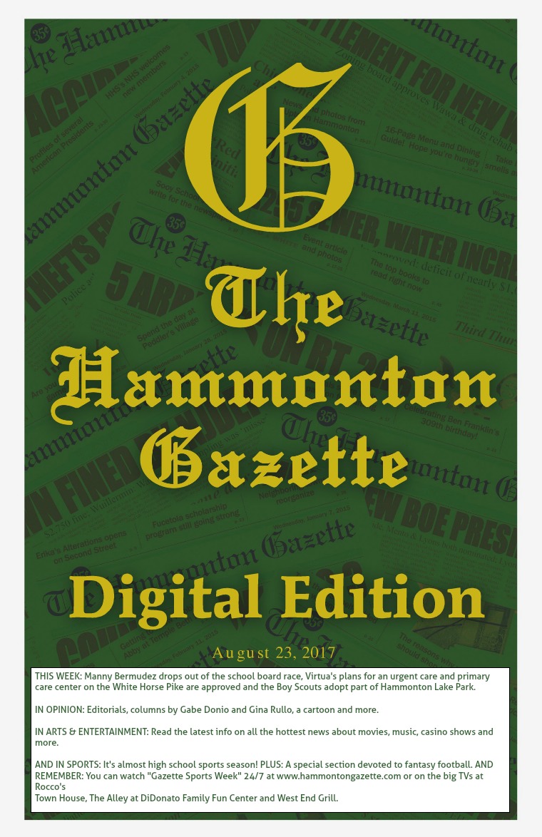 The Hammonton Gazette 08/23/17 Edition