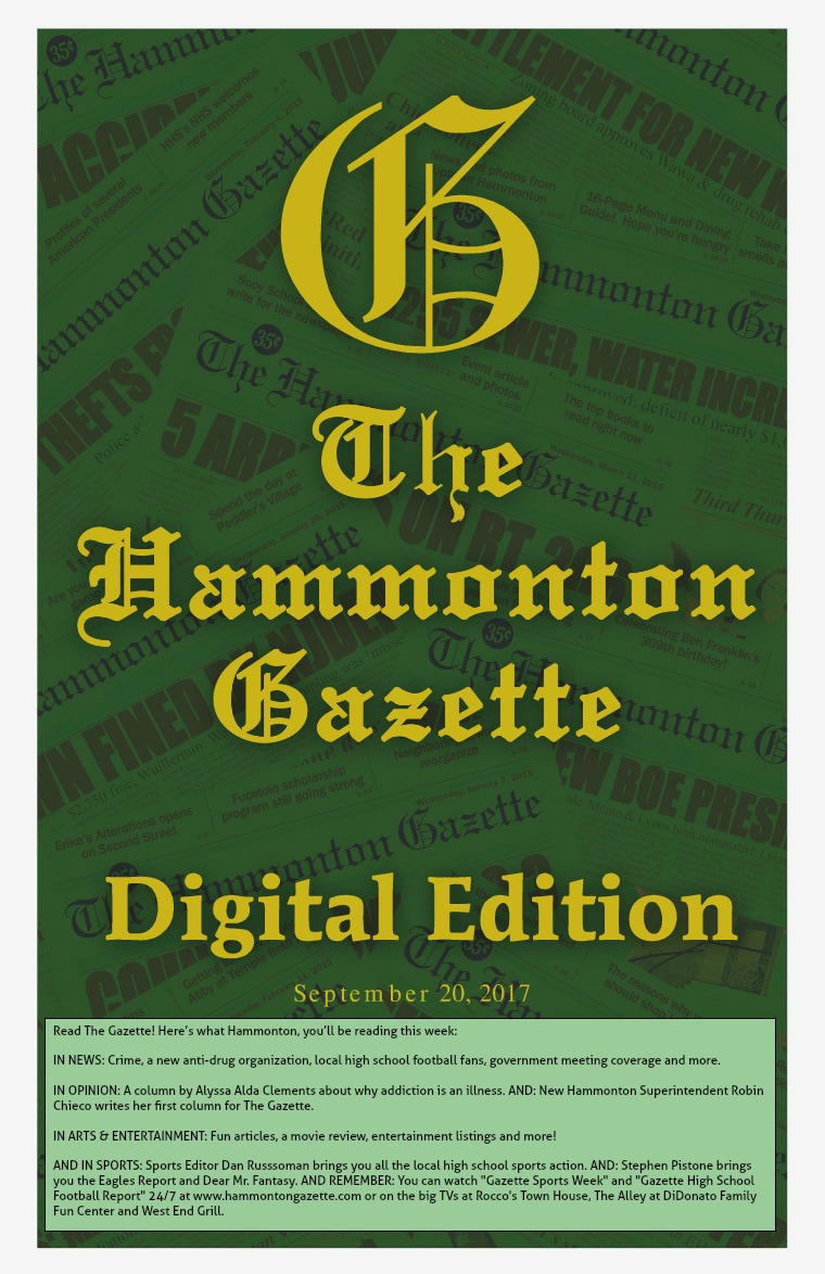The Hammonton Gazette 09/20/17 Edition